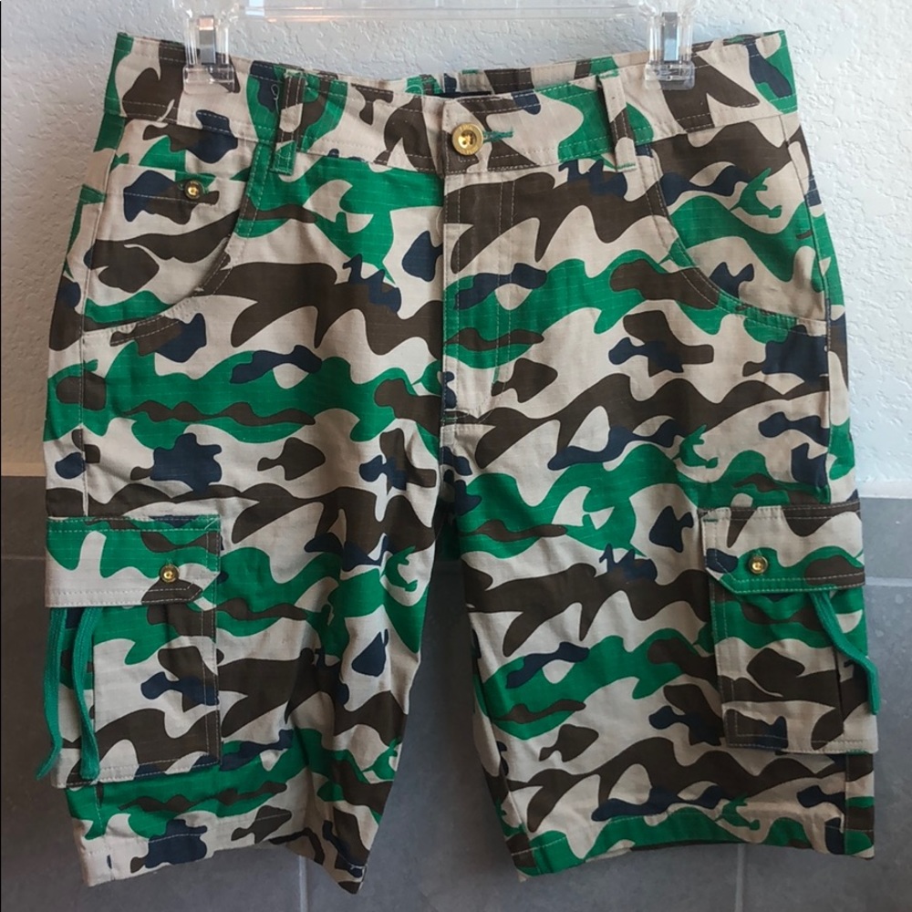 Pink Dolphin camo shorts